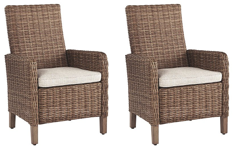 Beachcroft Outdoor Arm Chair with Cushion (Set of 2)