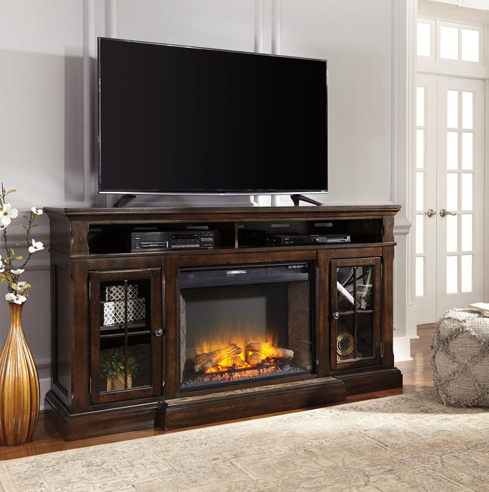 Roddinton 72" TV Stand with Electric Fireplace