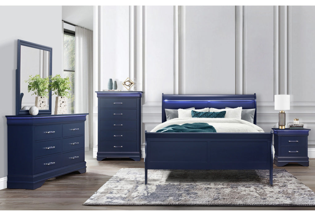 Charlie Twin Bed, Dresser, Mirror, and Nightstand