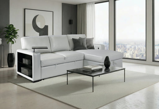 U0212 Blanche Silver Pull Out Sofa Bed