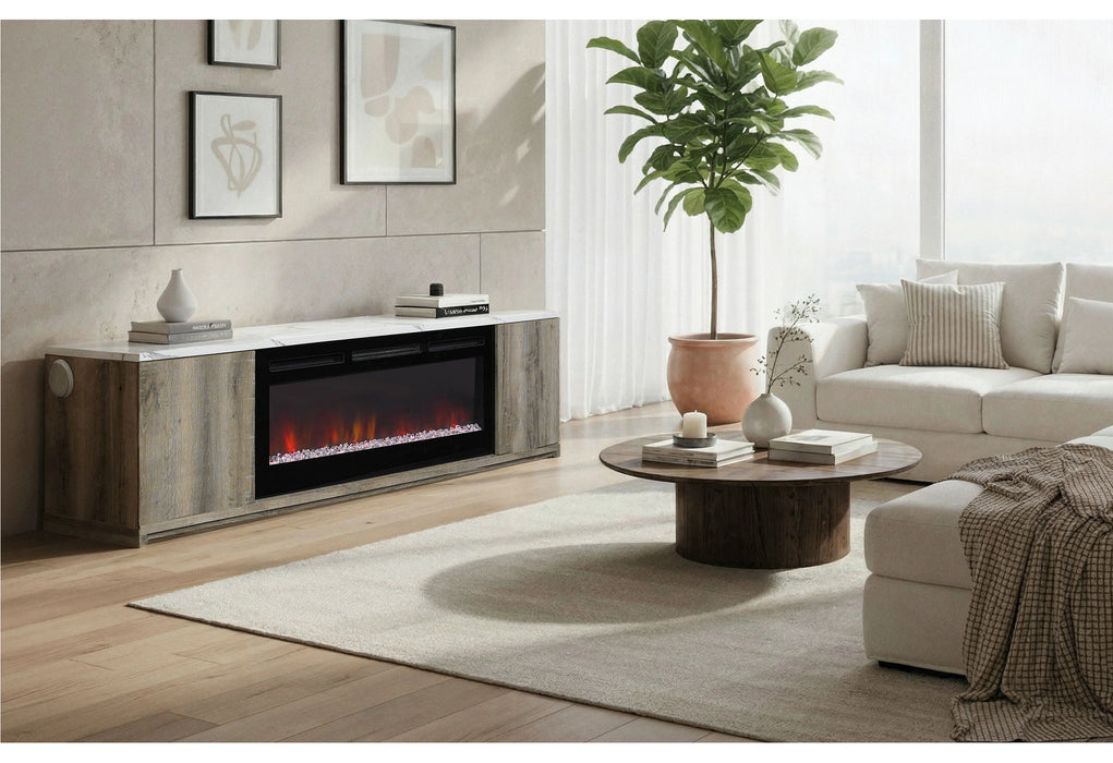 Maya Natural 71" Entertainment Unit with Speaker