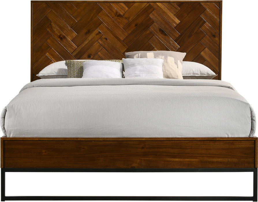Reed Antique Coffee King Bed (3 Boxes)