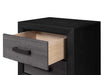 Lisbon Grey and Black Nightstand