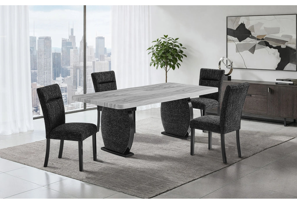 D2502 Dining Table and 4 Dining Chairs