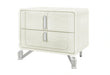 Lyra Beige Nightstand with USB