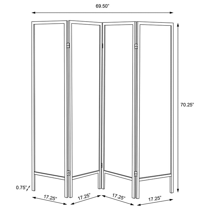 Haidera Four-Panel Room Divider