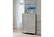 Riley Silver King Bed, 2 Dressers, Mirror and 2 Nightstands