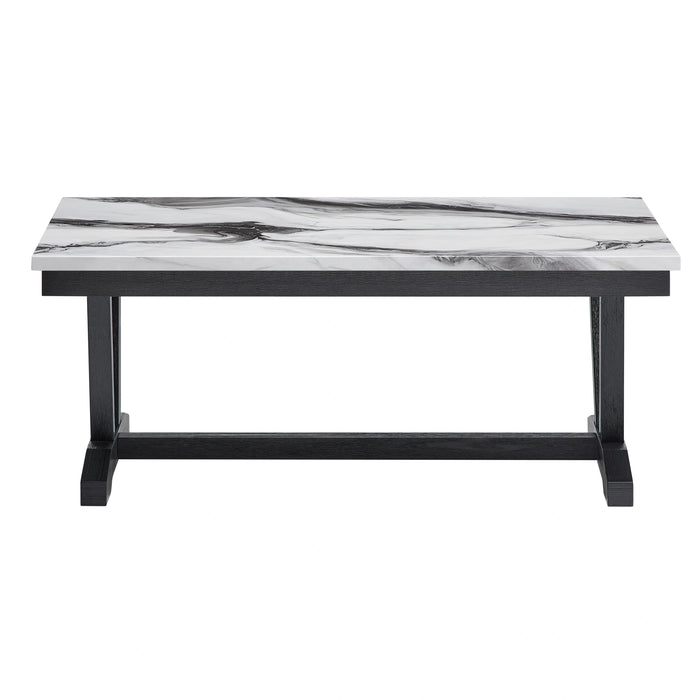 T1319 Blk/Wht Coffee Table