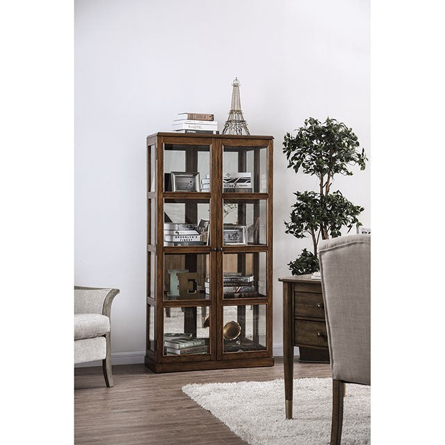 Vilas Oak Curio Cabinet