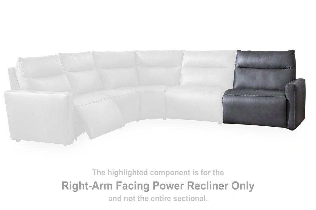 ModZ Power Reclining Sectional with Audio Consoles