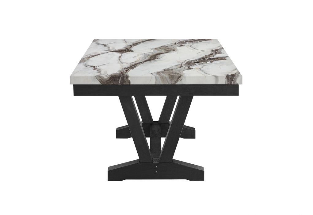 D1319 Black/White Dining Table