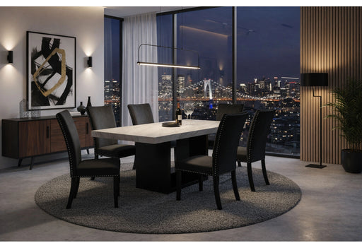 D02 Dining Table + 4 D03DC Black