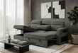 U2601 Dark Grey Reversible Sofa Bed with Drop Down Table and Speaker