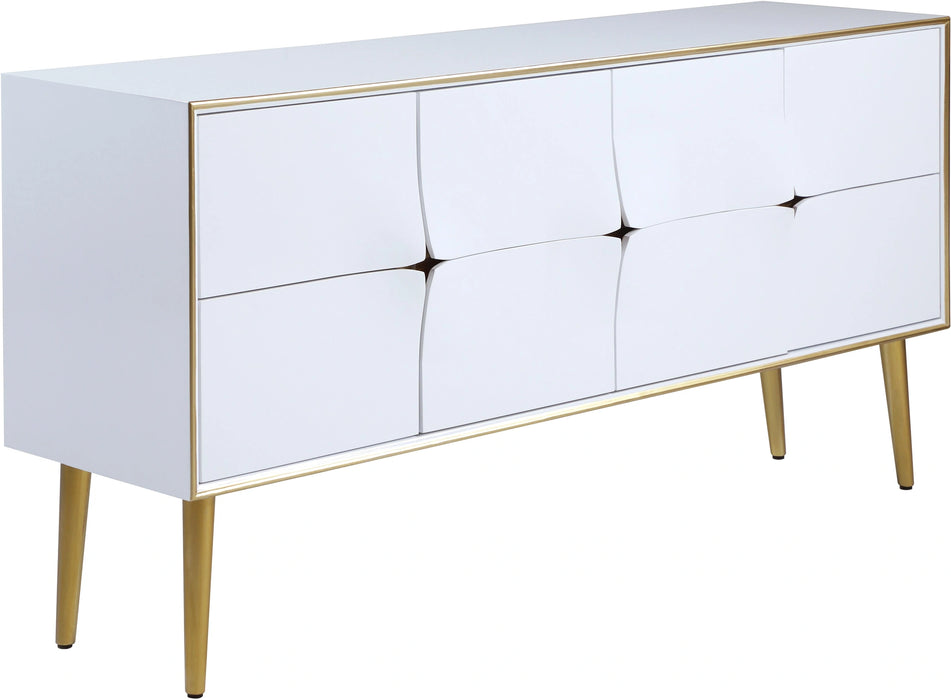 Pop White / Gold Sideboard/Buffet