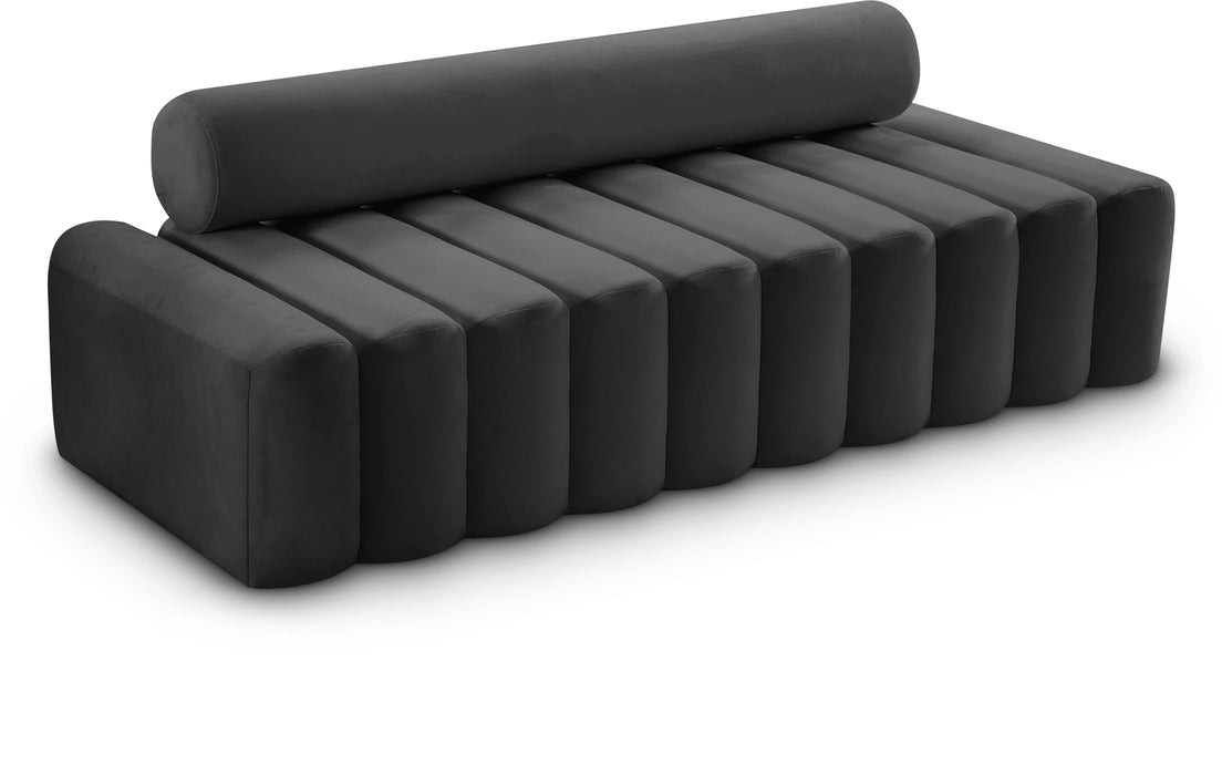 Melody Grey Velvet Sofa