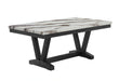 D1319 Black/White Dining Table