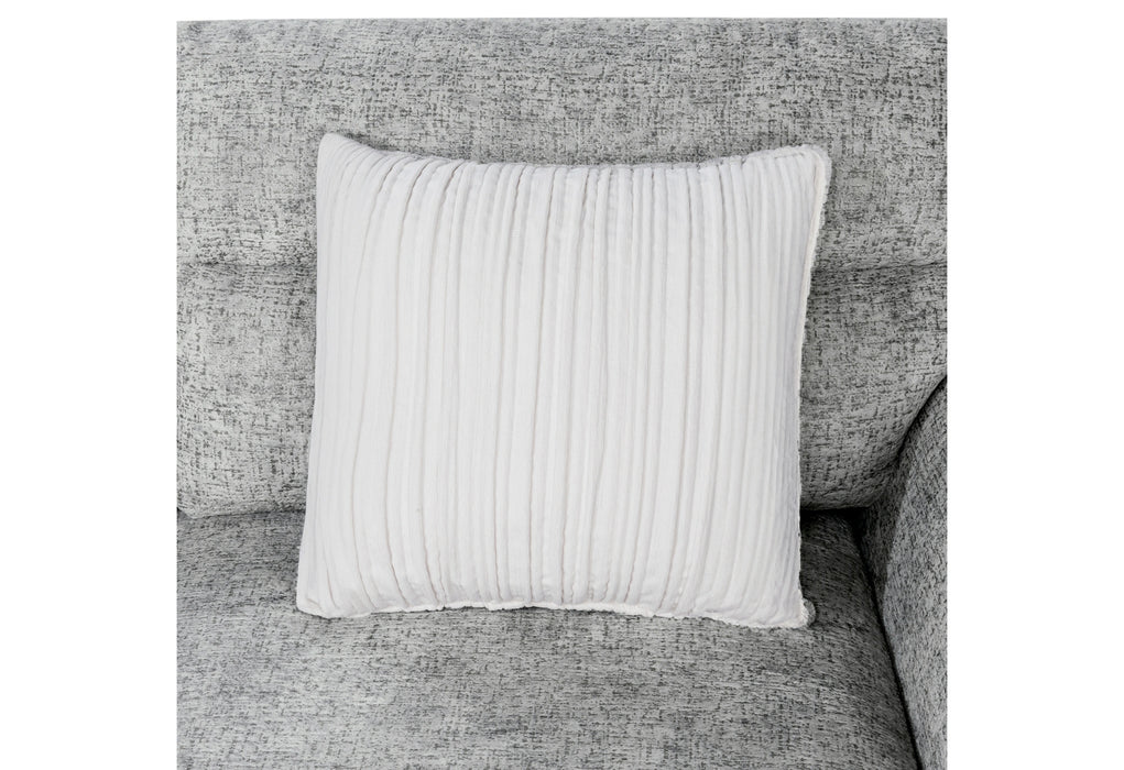 U9401 Nickel Sofa Bed Sectional with 3 Pillows and Ottoman
