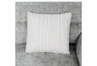 U9401 Nickel Sofa Bed Sectional with 3 Pillows and Ottoman