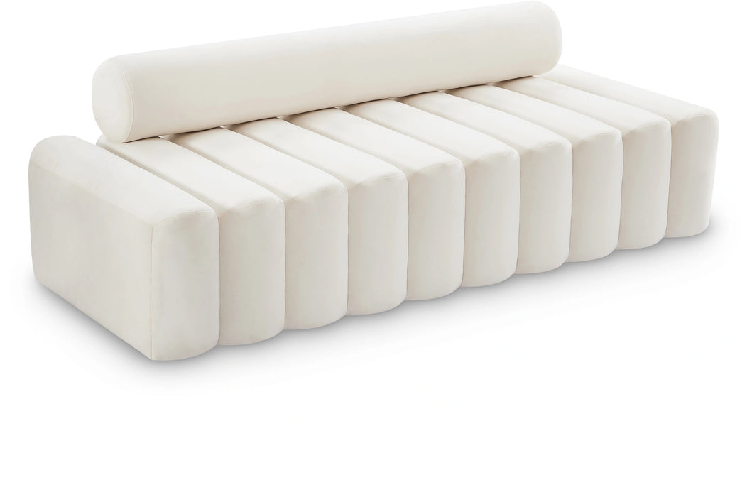 Melody Cream Velvet Sofa