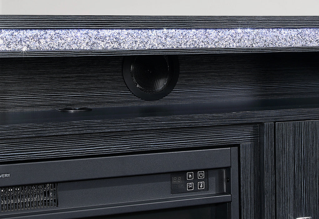 Lily Ent Unit 72 Inch with LED, Speakers, Crystal Inserts