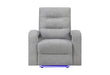 U6611 Grey 15 Power Recliner with LED