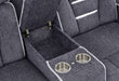 U1895 Grey P2 Console Reclining Loveseat with IS and LED