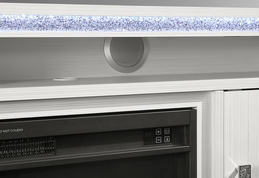 Lily Ent Unit 72 Inch with LED, Speakers, Crystal Inserts