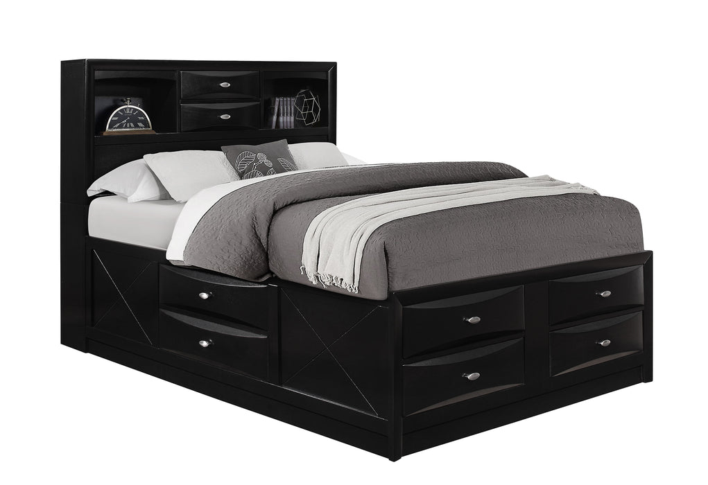 LINDA BLACK QUEEN BED GROUP