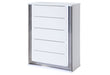 Ylime Smooth White Chest with LED
